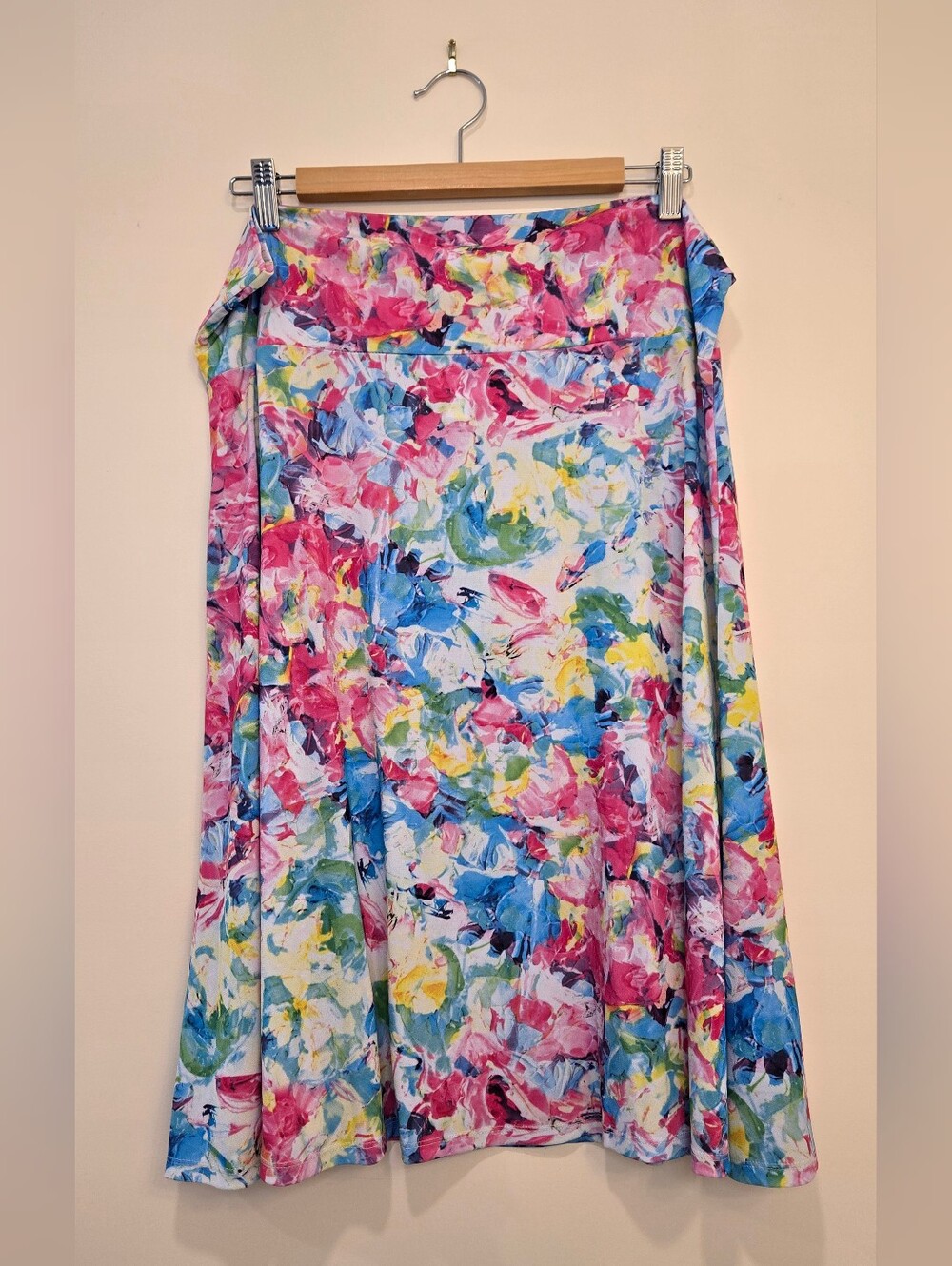 LuLaRoe Azure Multicolor Floral Skirt - Size 2XL